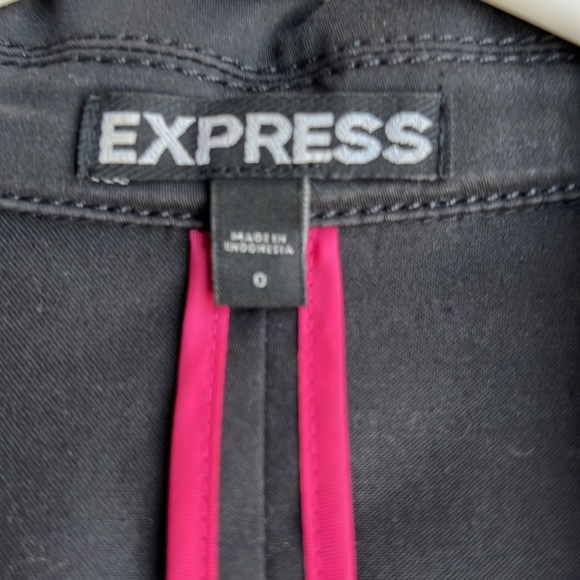 Express Size 0 Slate Grey Jacket VGUC - Picture 2 of 7
